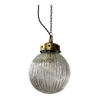 Old vintage art-deco xl pendant lamp