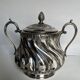 Silver metal tea and coffee set