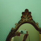 Mirror with wood frame - 70s - Belgium