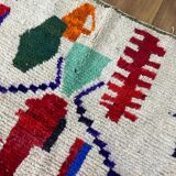 Handmade pure wool Moroccan rug 3x2 m