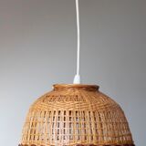 Vintage wicker pendant lamp