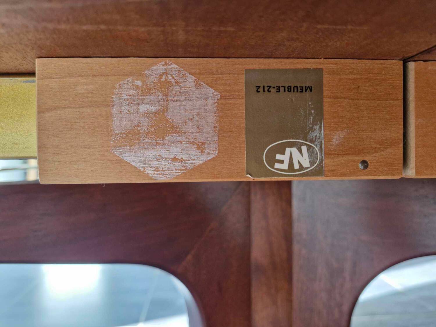 Vintage Baumann extendable teak table, 1970s