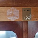 Table extensible vintage Baumann en teck, années 1970