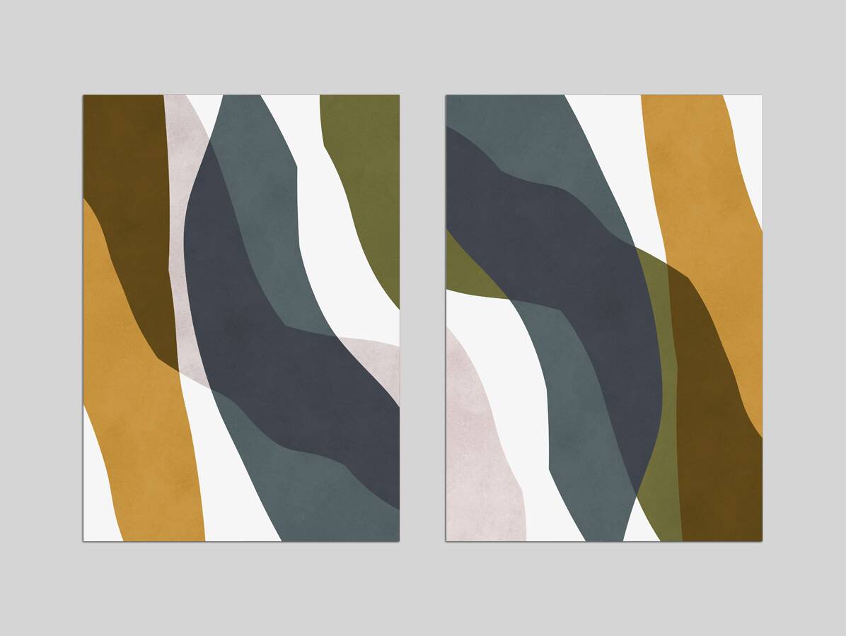 2 abstract art prints. A2 (42x59.4cm)