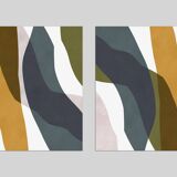 2 abstract art prints. A2 (42x59.4cm)