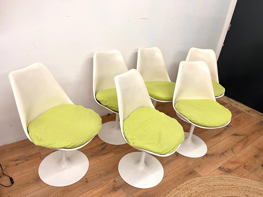Six chaises tulip Knoll