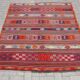 Turkish Kilim rug, vintage area rugs