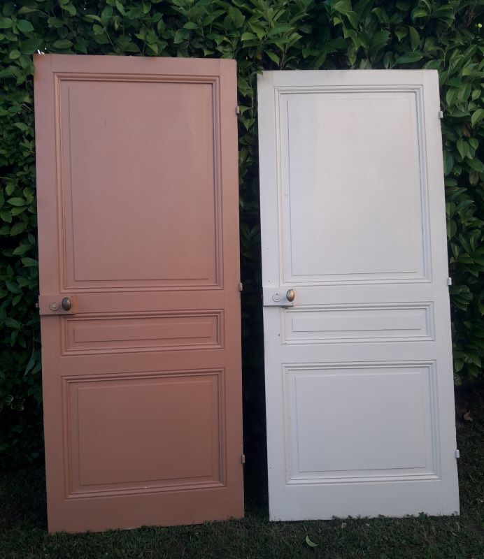 Communication door 199x82,8cm old molded