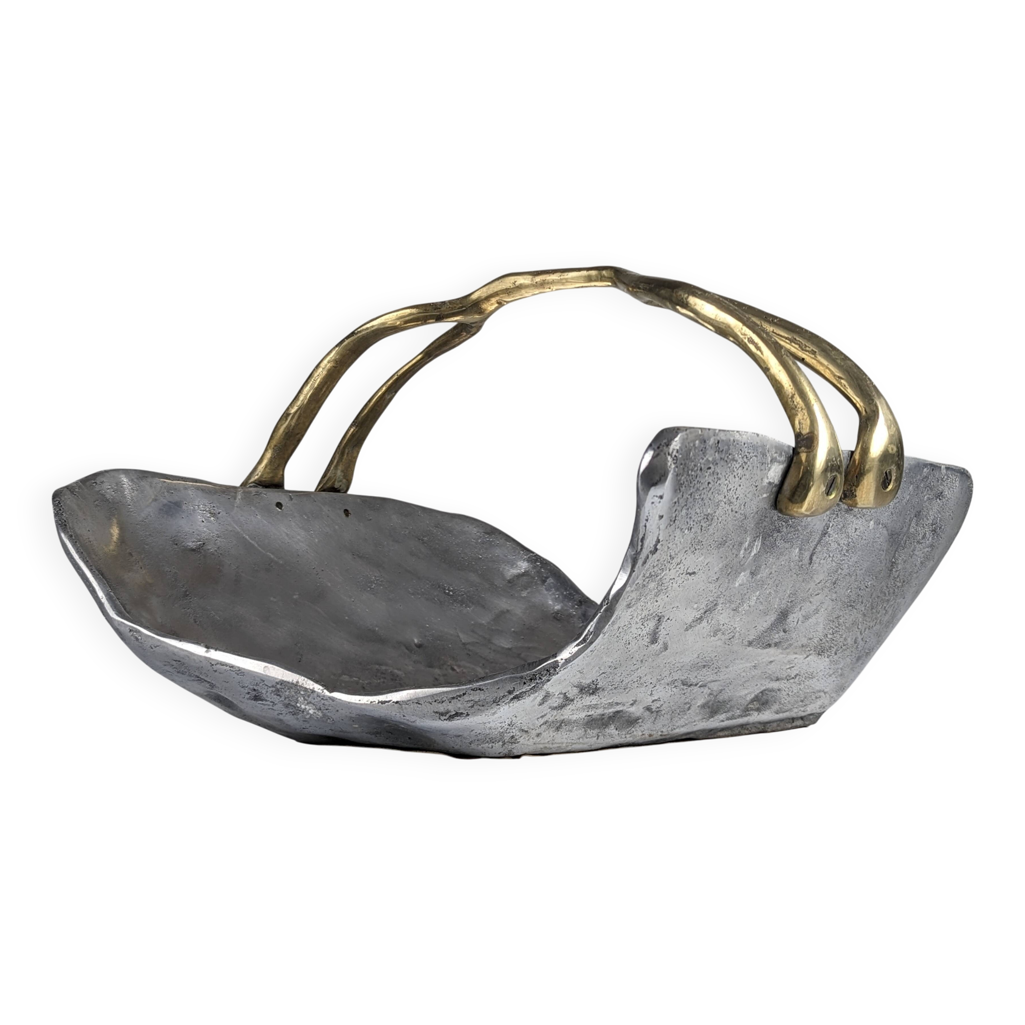 Firewood holder by David Marshall, 1980s