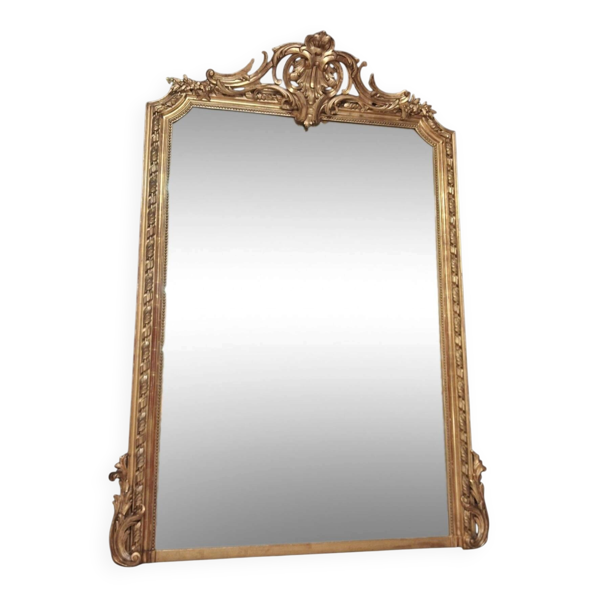 19th century mirror 196 x 140