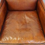 Armchair made of sheep leather