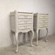 2 tables de chevet vintage en noyer