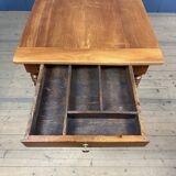 Antique cherry wood dining table from France.