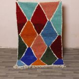 Multicolored Berber wool rug 250cmx150cm