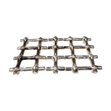 Dessous de plat en argent façon bambou