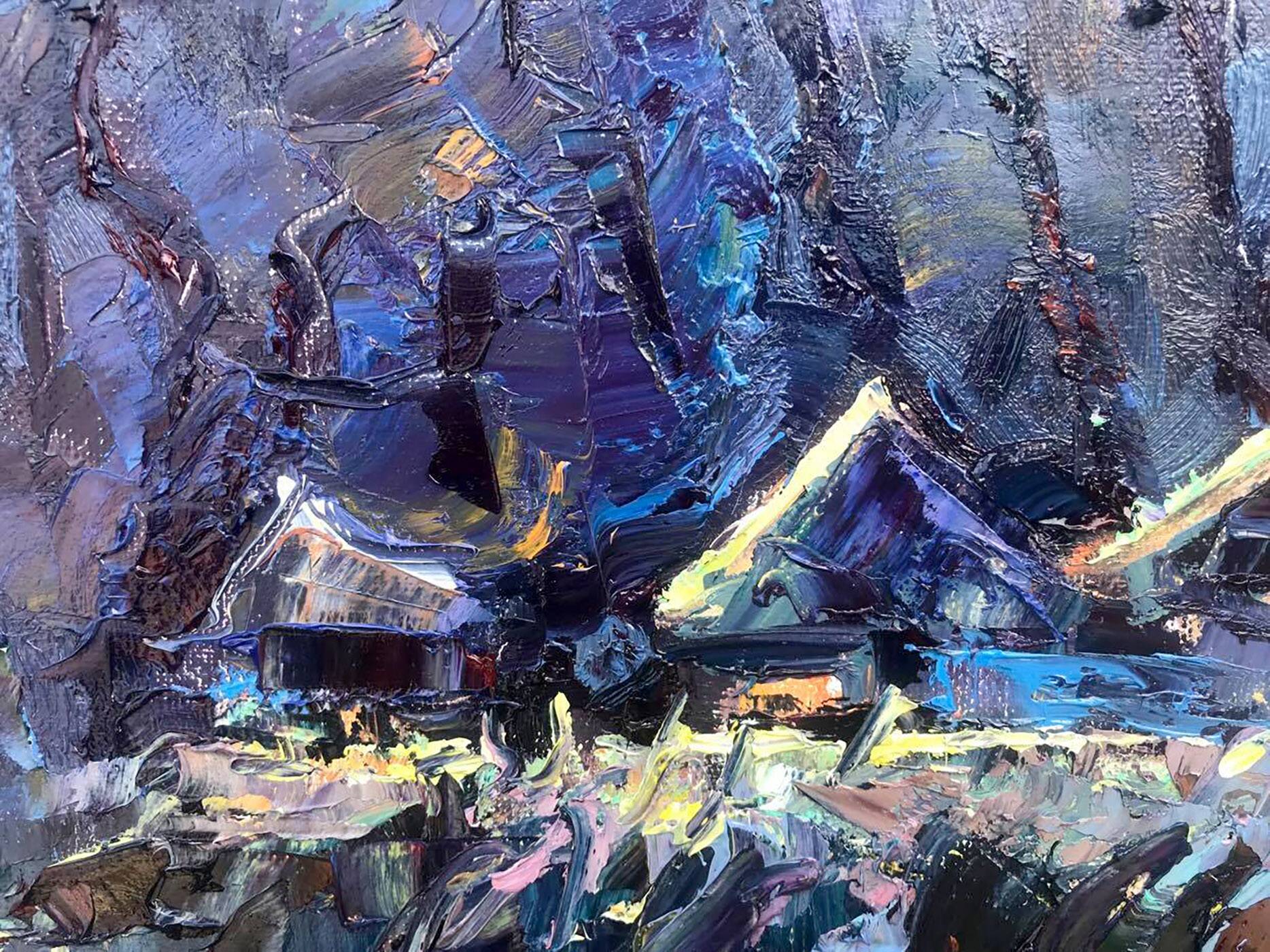 Peinture à l'huile "À minuit" par Alex Ivanyuk