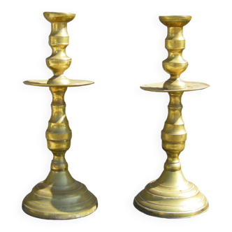 Pair of antique candle holders