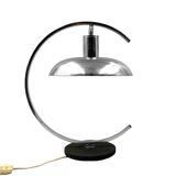 Mid-century modern chromed Table lamp, in the manner of Mariano Fortuny Italy, 1970s