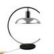 Lampe de table chromée moderne du milieu du siècle, à la manière de Mariano Fortuny Italie, années 1970