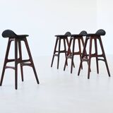 Erik Buch 'OD61' Bar Stools in rosewood Odense Mobler