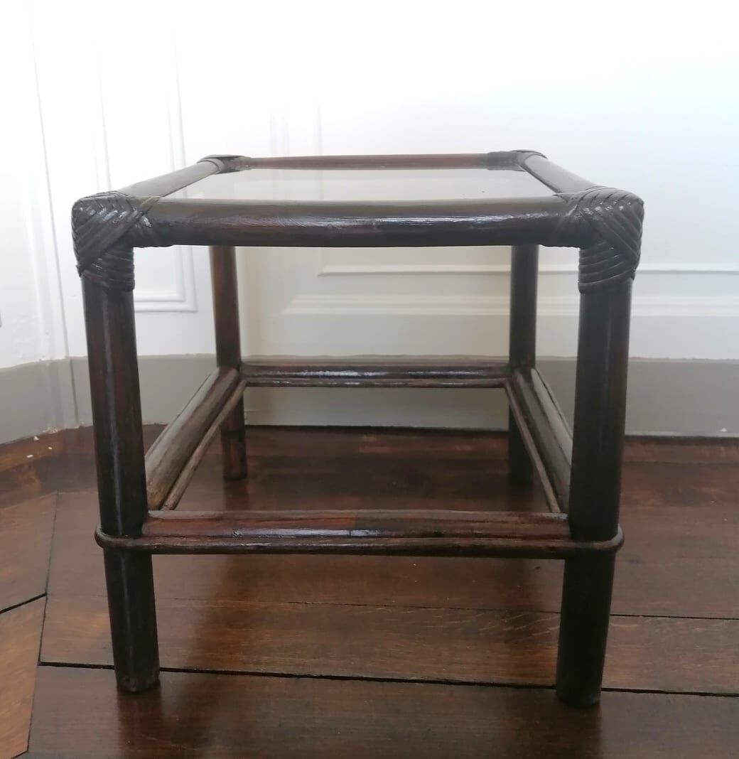 Rattan sofa end, 1960s