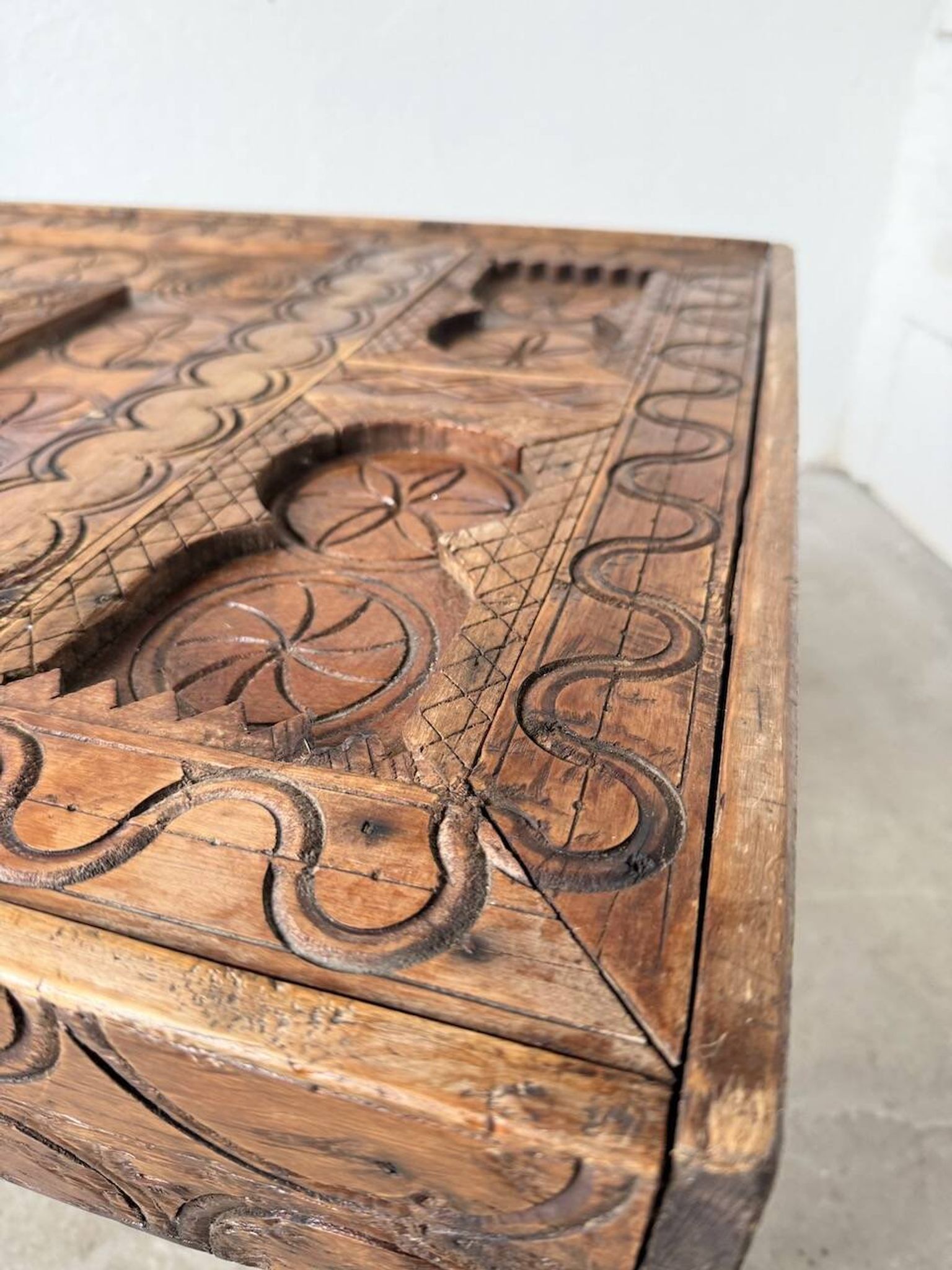 Savoyard folk art coffee table