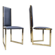 Vintage brass dining chairs set of 6 - 1970s
