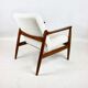 White Boucle GFM-64 armchair by Edmund Homa, 1970s