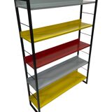 Tomado shelving unit in metal and several colours - 1960s dutch design