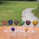 Many cut crystal Roemer glasses (Rhineland wine glasses)