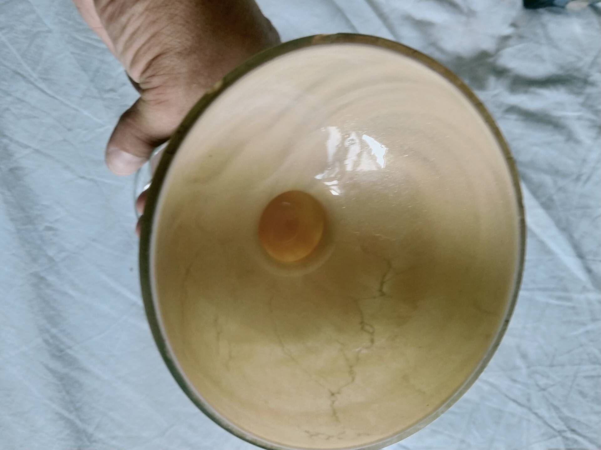 2 blown glass cups