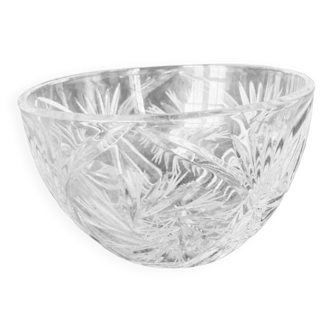 Bowl - cut - pocket in cut crystal Pinwheel