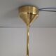 Napako Midcentury Modern Pendant Lamp in Opaline Glass and Brass, Czechoslovakia