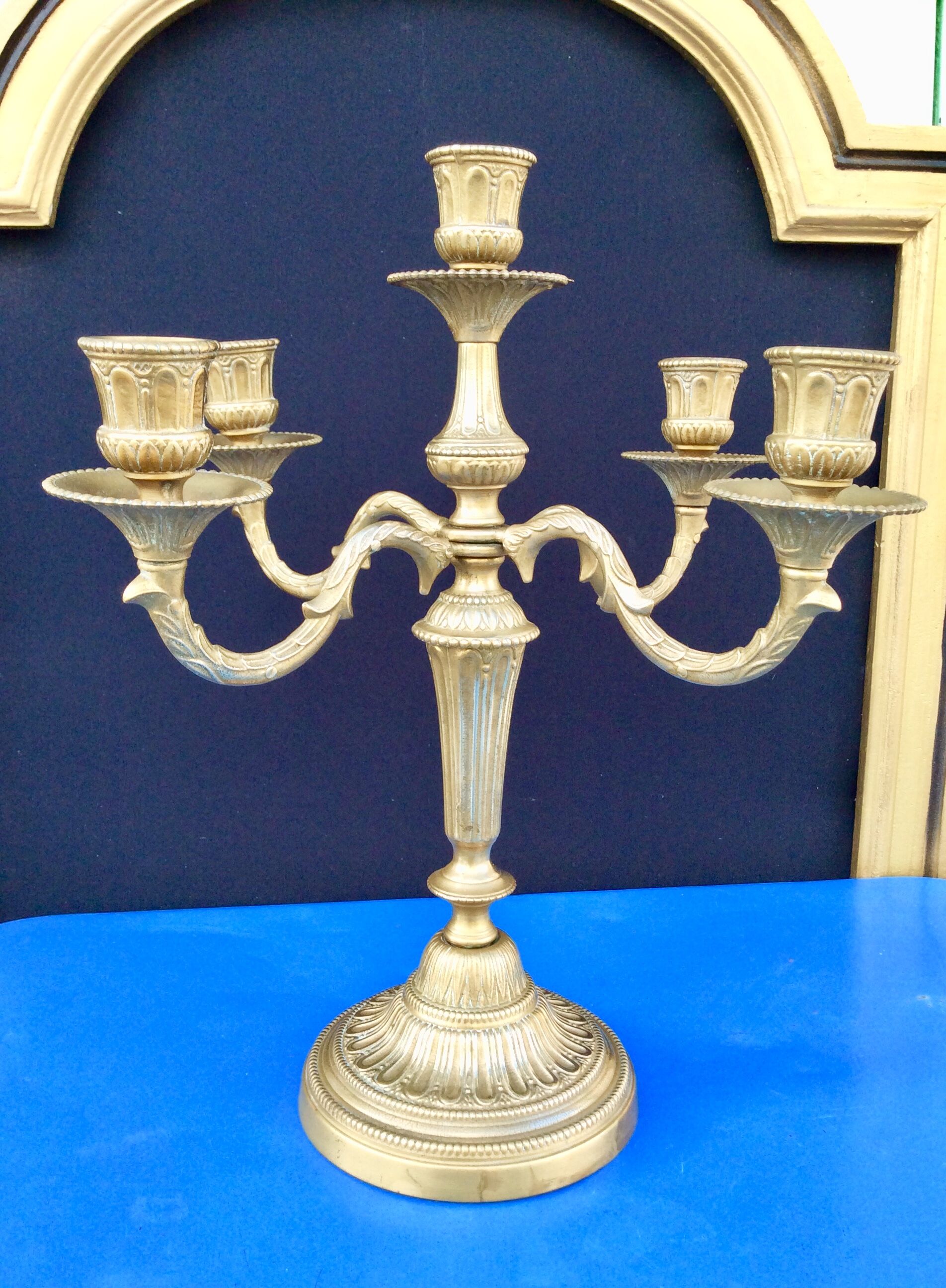 Pair of old candlesticks