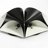 Set of six very rare large 1970s metal wall lights by Staff | Model 2020/21