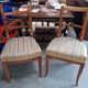 Paire de chaises Biedermeier en bois blond Époque Biedermeier