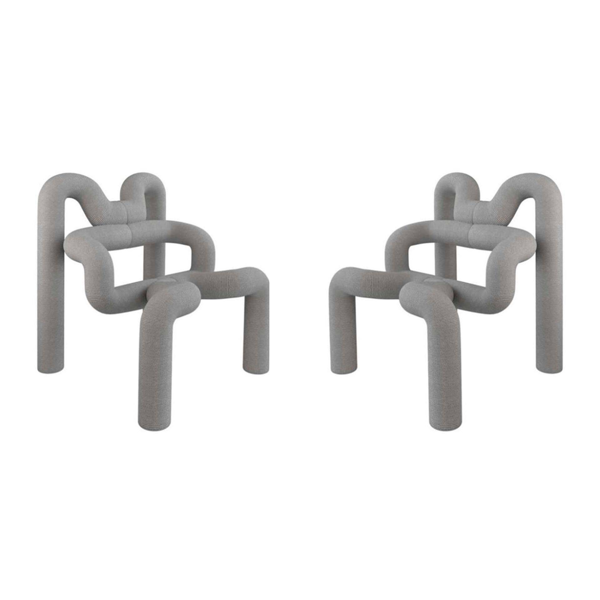 Pair of Gray Ekstren Armchairs - Comfort and Style