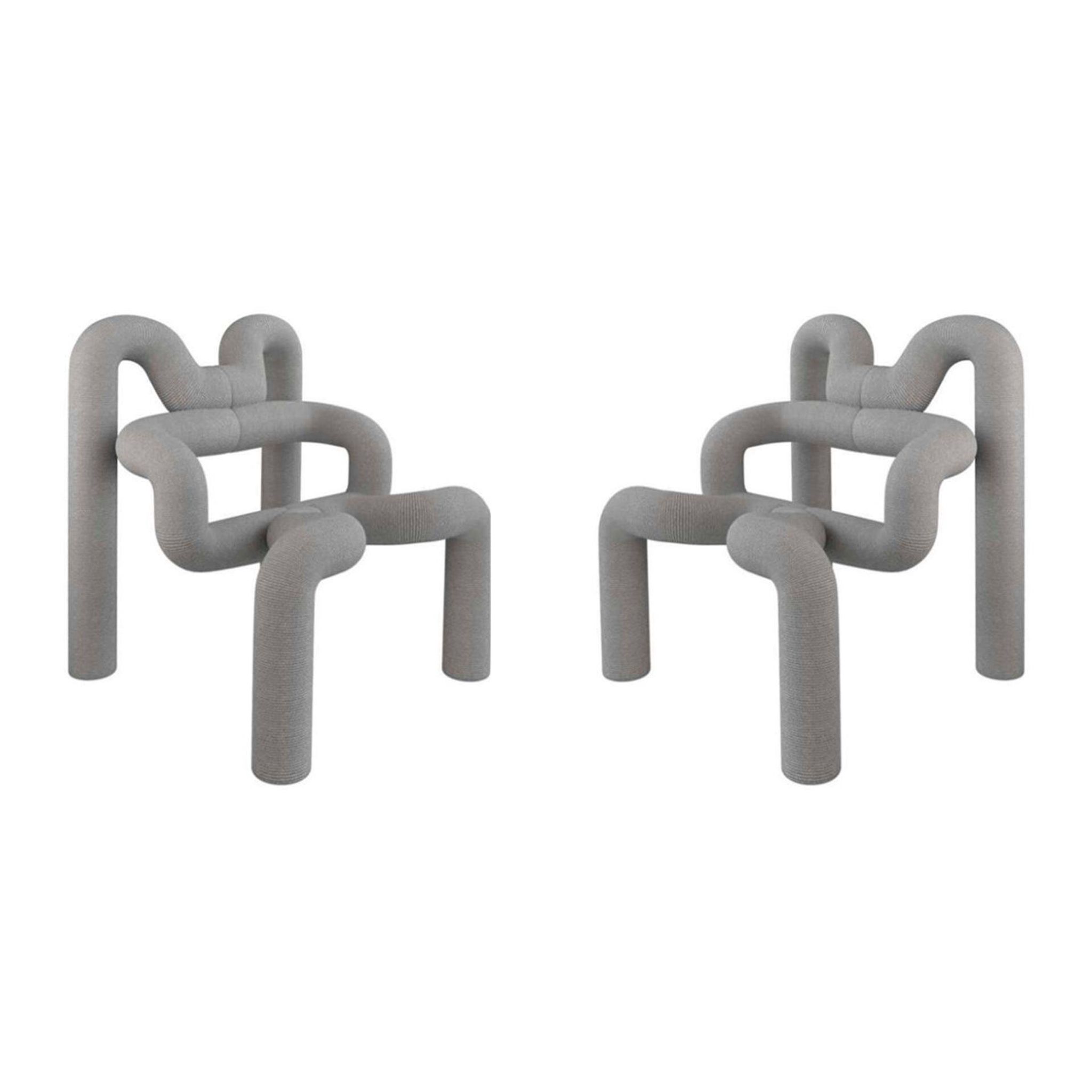 Pair of Gray Ekstren Armchairs - Comfort and Style