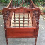 Vintage cherry wood bed