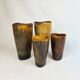 Set of 4 ceramic vases in mid-century modern style by Gunnar Nylund, Rörstrand, Sweden.