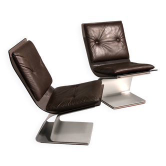 Fauteuils en verre Saint Gobain, Design Maison Jansen, 1965