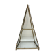 Brass pyramid showcase