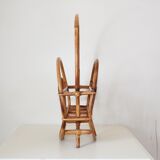 Vintage bamboo magazine rack Italy 1960s
