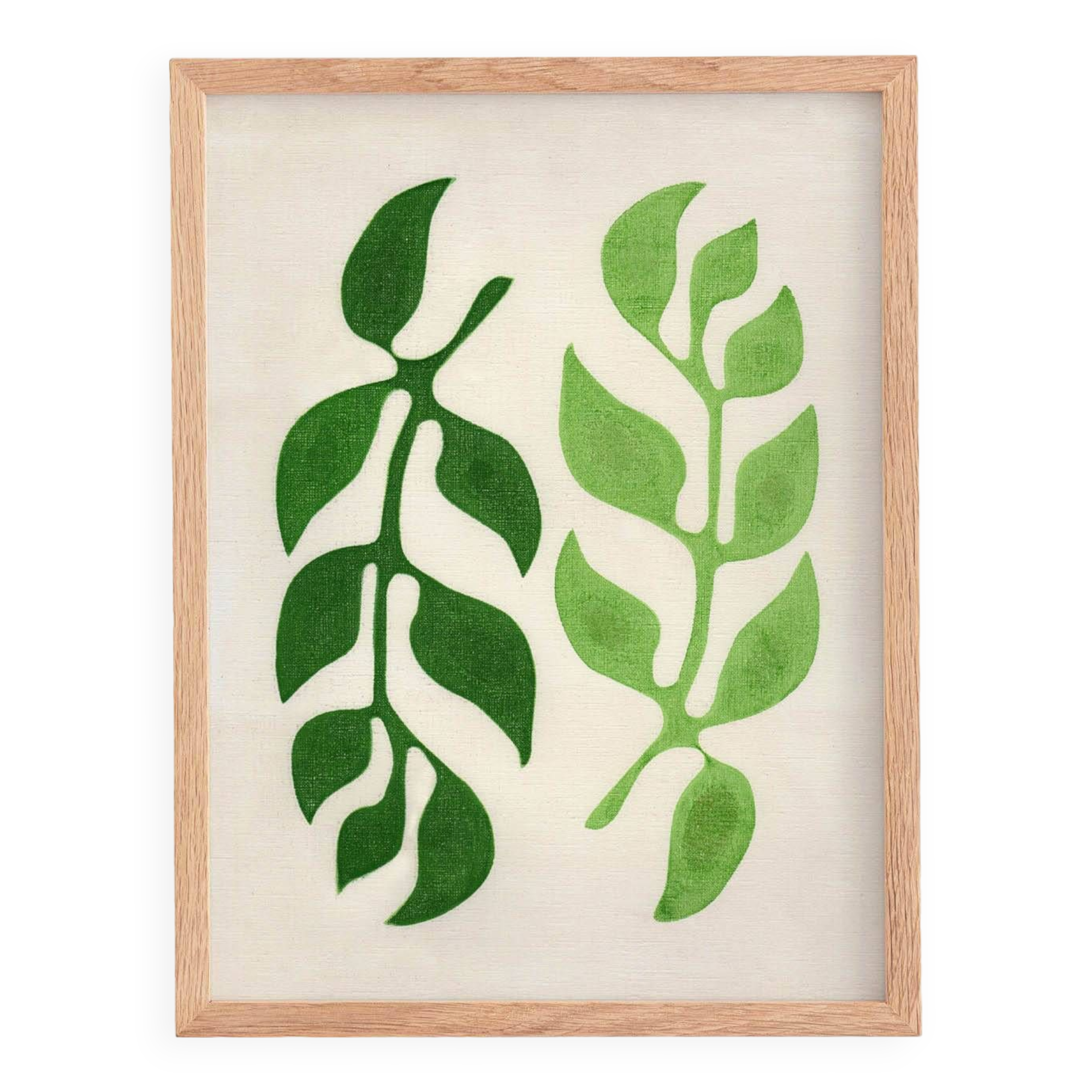 Original painting on paper -30x40cm - Leaf - M898 - signed Eawy