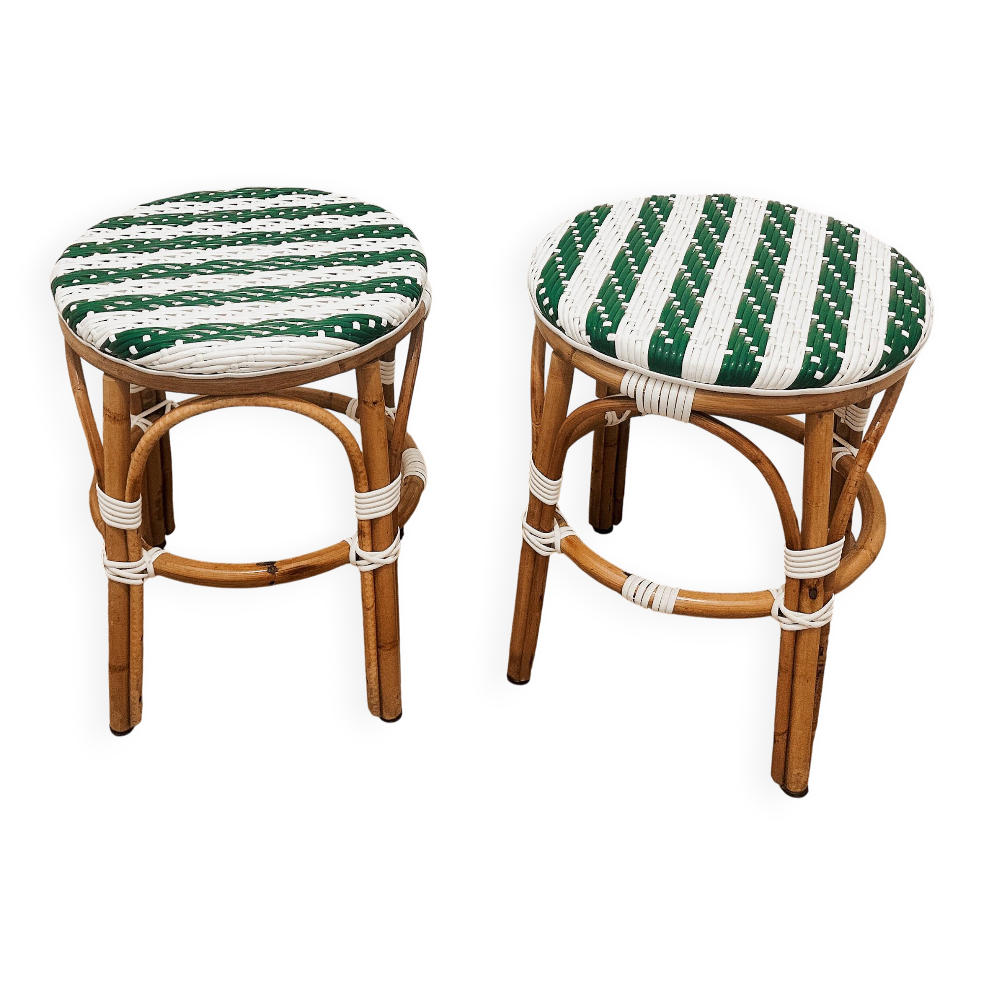 Paire de tabourets de bistrot