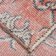 Floral red turkish runner rug, 324x90cm