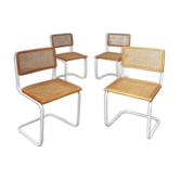 Set of 4 Habitat cesca dining chairs by Marcel Breuer, 80