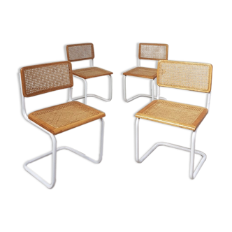 Set of 4 Habitat cesca dining chairs by Marcel Breuer, 80