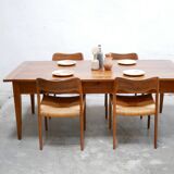 Vintage wooden farmhouse dining table