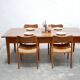 Vintage wooden farmhouse dining table
